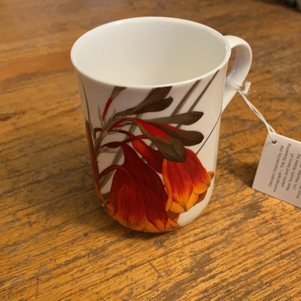 Porcelain floral mug from Australia